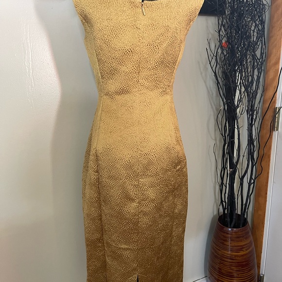 Tory Burch Birdie Embroidered Shimmery Dress - Picture 2 of 5